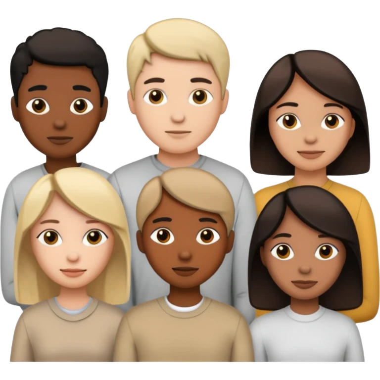 People. Linear minimalistic drawing without text emoji