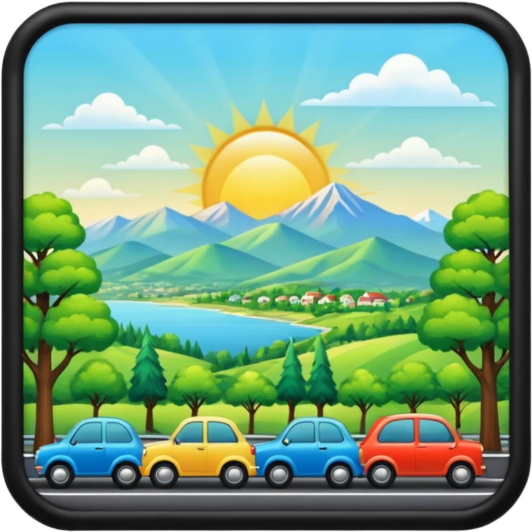 🚗🚙🏞 emoji
