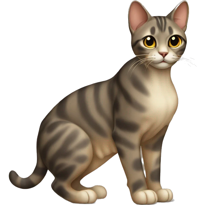 Serengeti Cat Full Body emoji