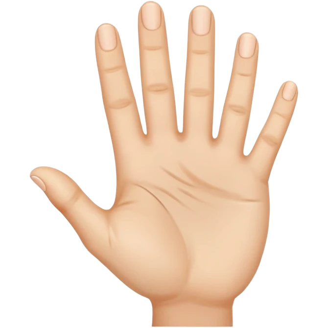 أريد اصبع السبابة في اتجاه تجويف اليد emoji