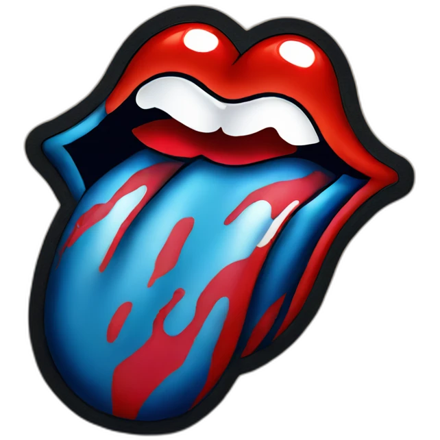 rolling stones logo emoji