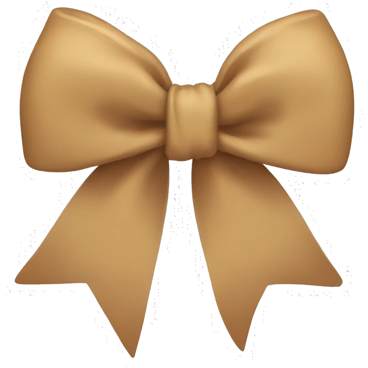 Tan bow  emoji