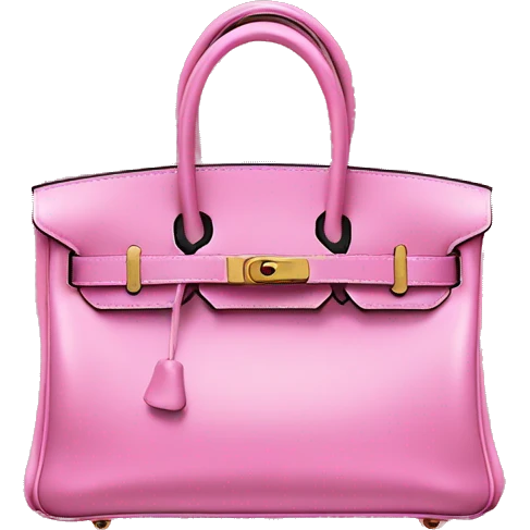 Pink Hermes birkin bag emoji