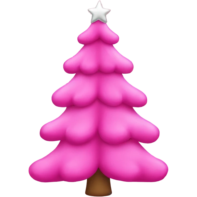 pink christmas tree  emoji