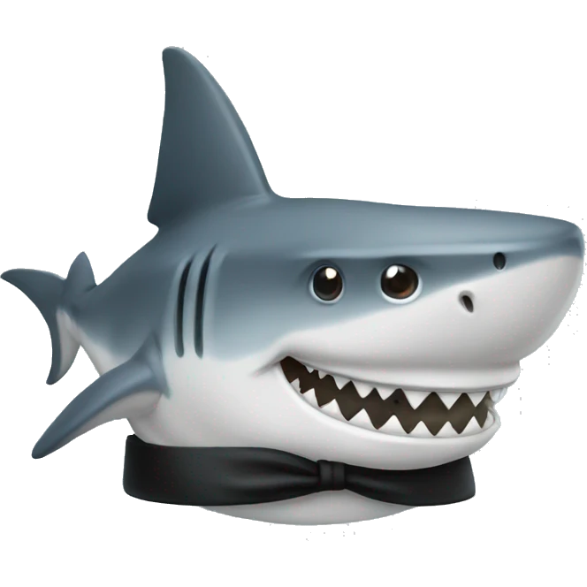 shark top hat emoji