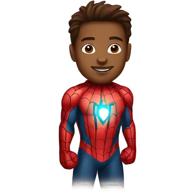 Spiderman with Ironman emoji