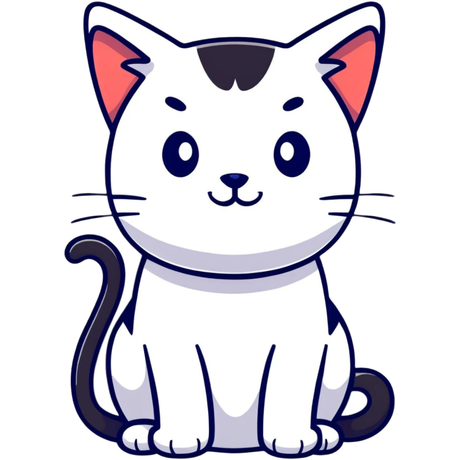 whimsical fake cat emoji