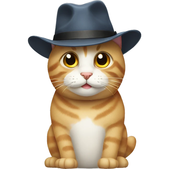 Cat with a hat emoji