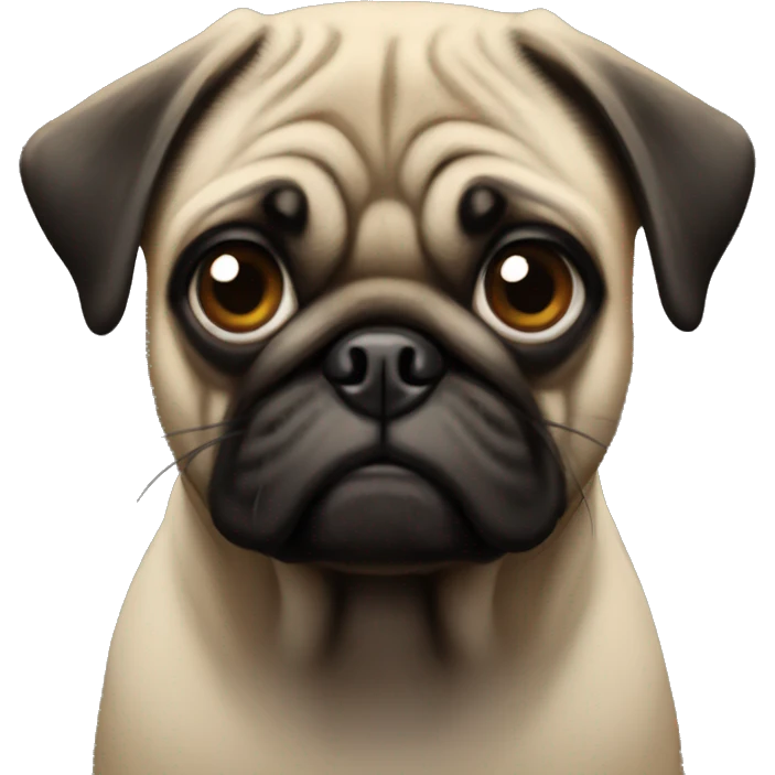 A pug emoji