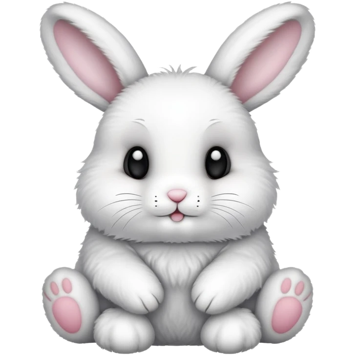 cute bunny rabbit saying buenas noches emoji