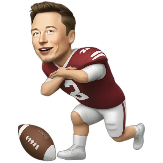 elon musk play football emoji