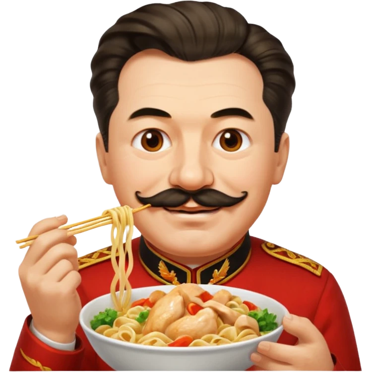 Stalin ăn mì gà emoji