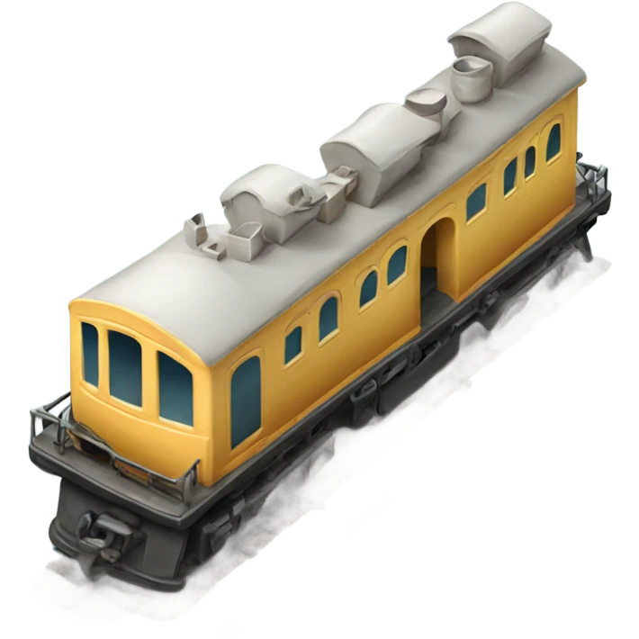 small train with waggons emoji
