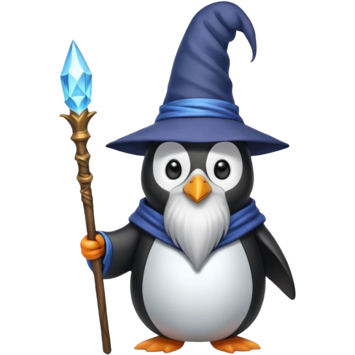Penguin Wizard emoji