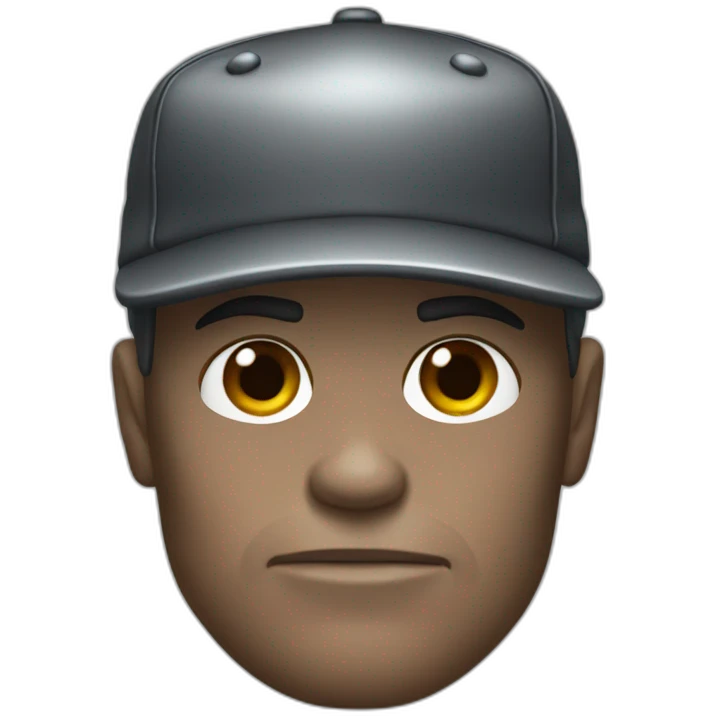 terminator wearing a baseball cap emoji