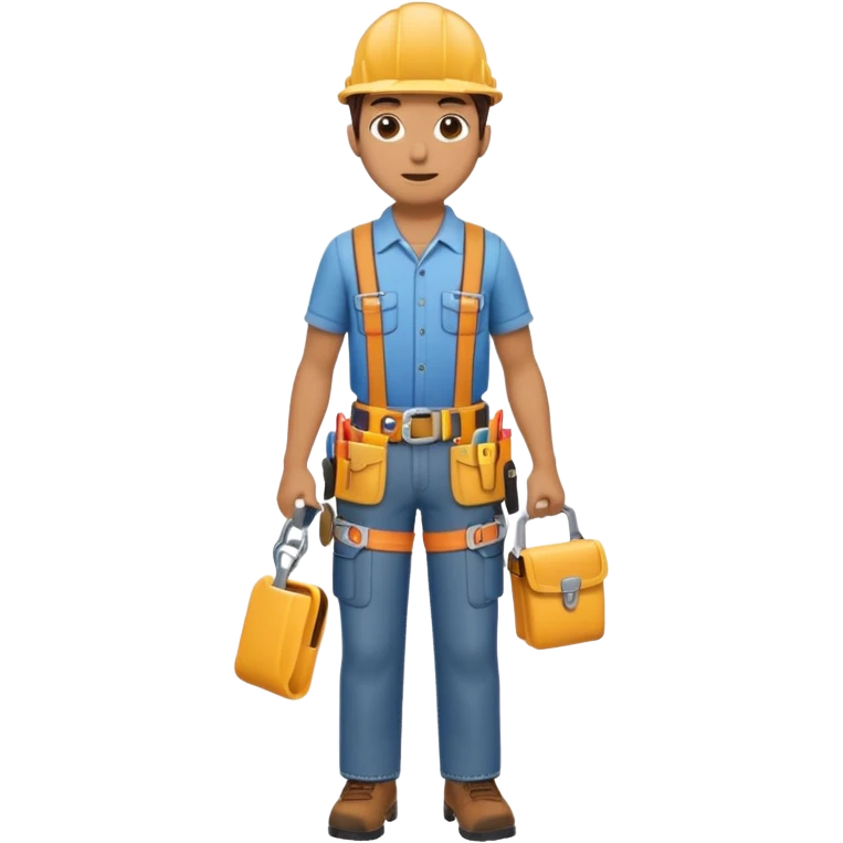 Repairs and Maintenance, tools belt, full body emoji