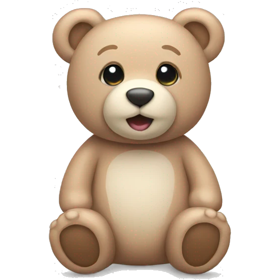 Pastel teddy bear  emoji