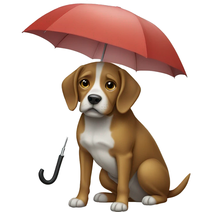 Dog with an umbrella  emoji