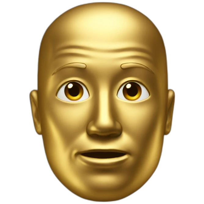 Gold man emoji