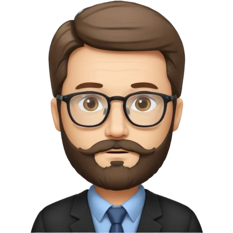 professor with a beard emoji