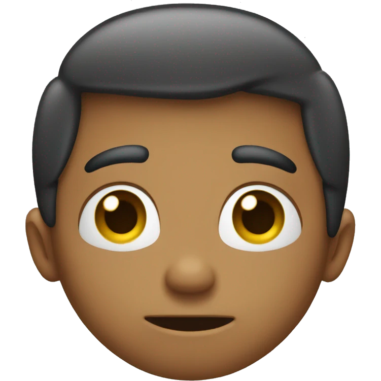 Shy embarrassed person emoji