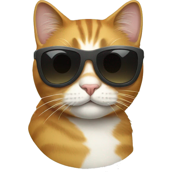 Cat with sunglasses emoji