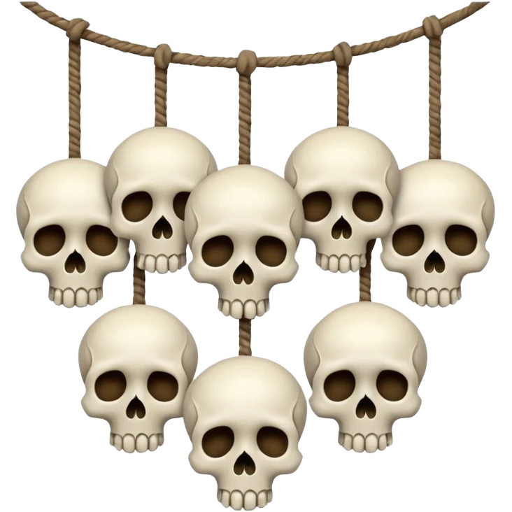 garlend of skulss emoji