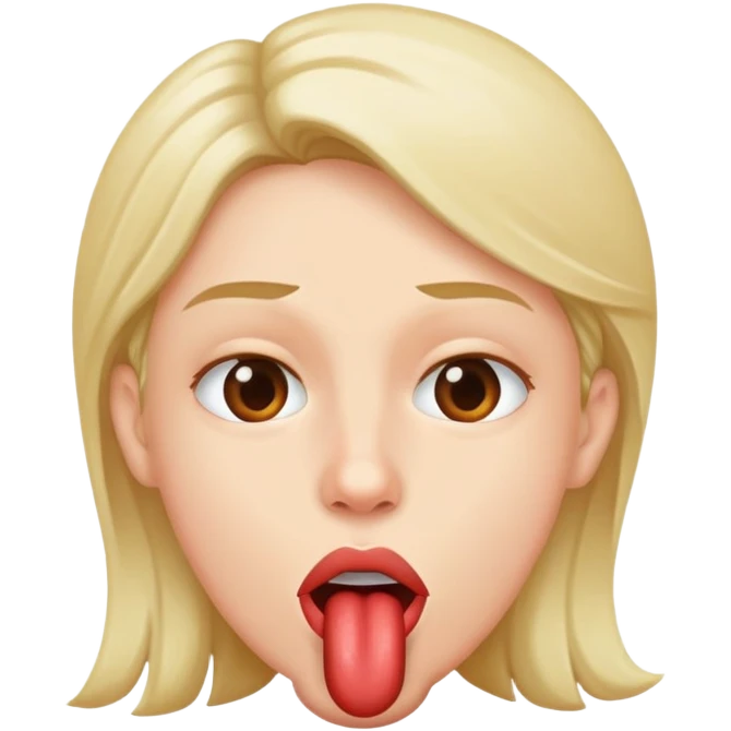 Someone biteing their lip emoji