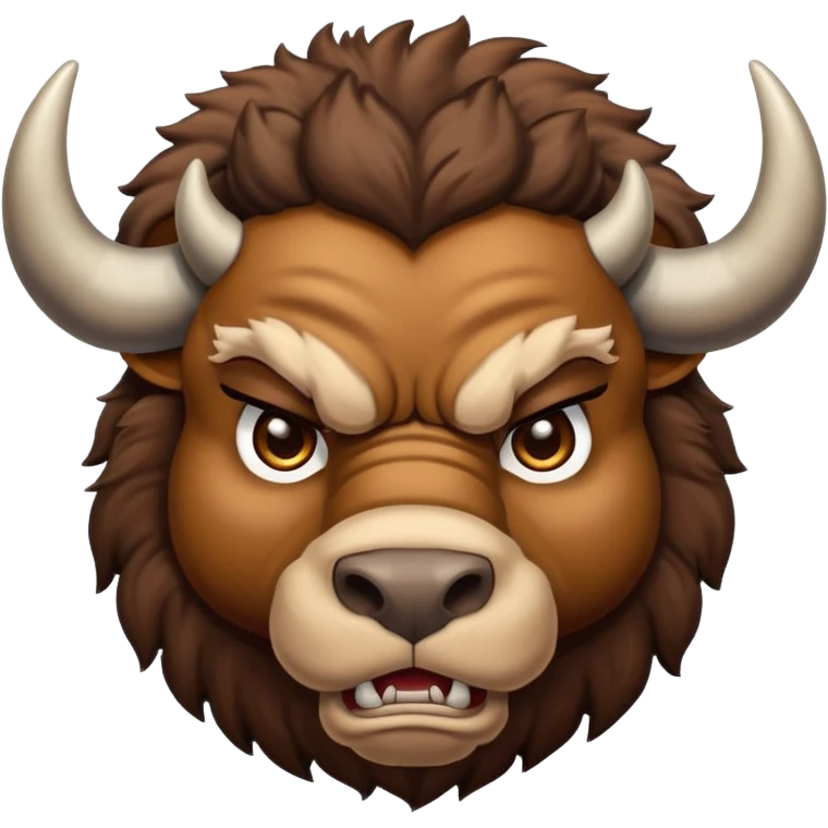 Angry buffalo, taking my money emoji
