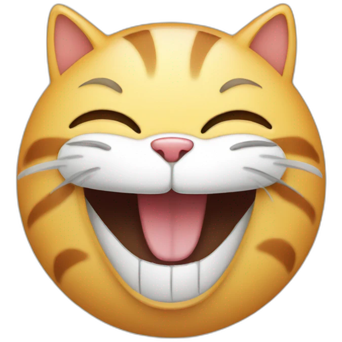 cat laughing emoji