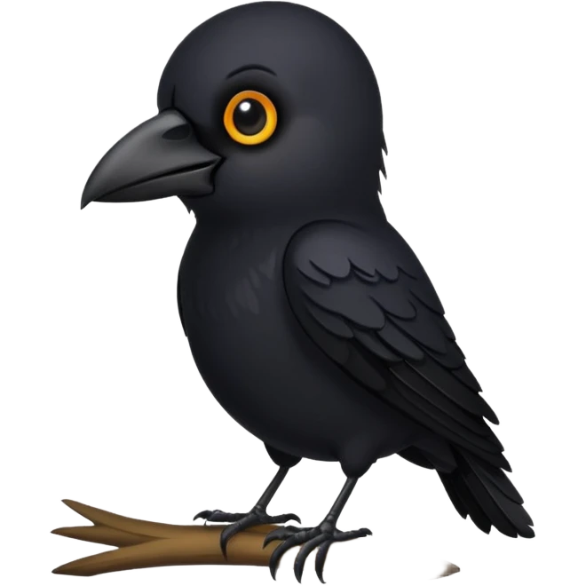 cute crow emoji