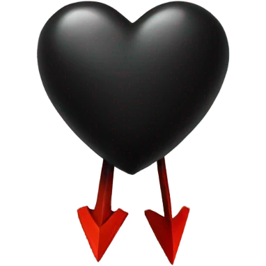 Black heart with arrow emoji
