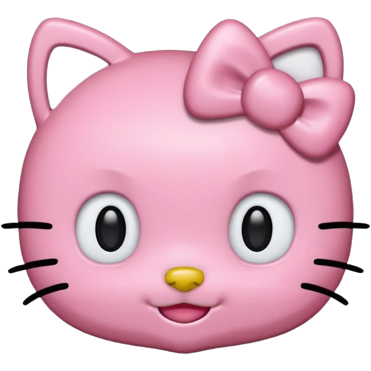pink hello kitty head emoji