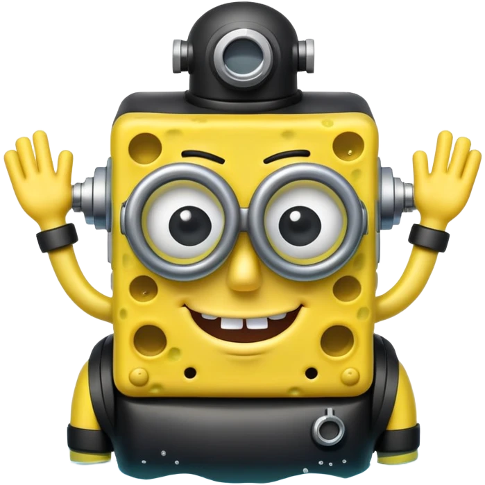 SpongeBob scuba diving emoji