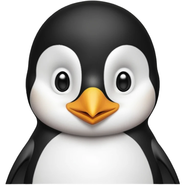 Happy penguin emoji