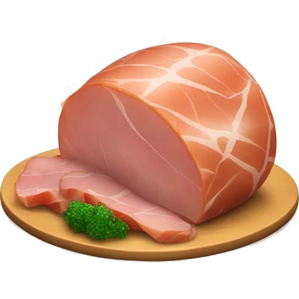 Dinner ham emoji