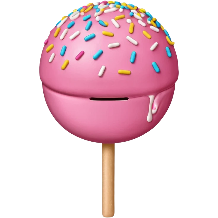 pink cake pop emoji