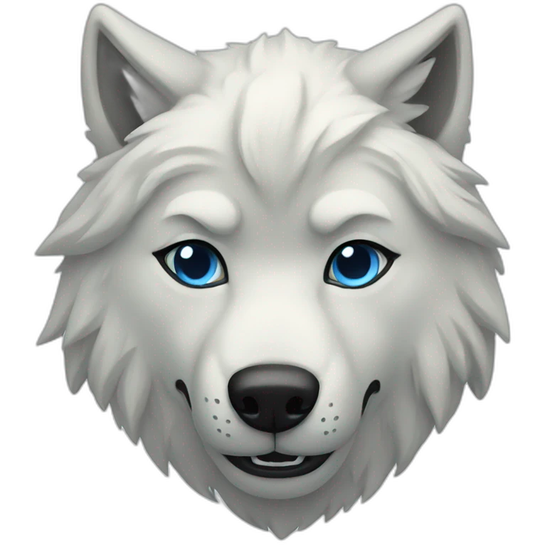 Ice wolf emoji