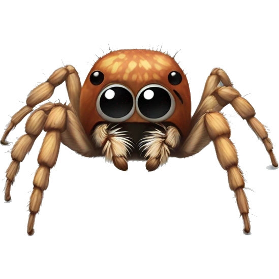 A cute jumping spider emoji