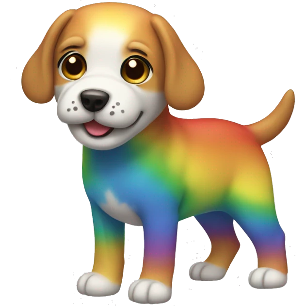 rainbow dog  emoji