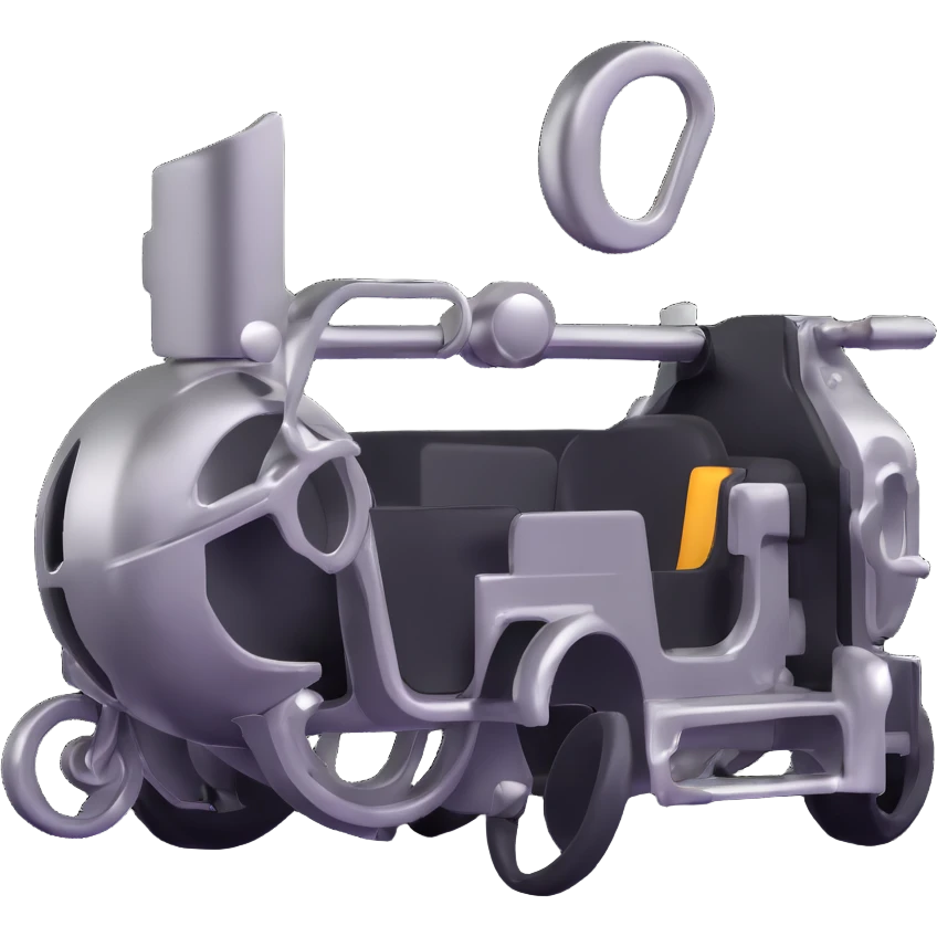 metallic montage with shiny chrome finish emoji