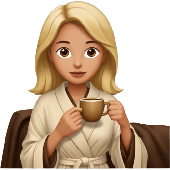 Women drinkers coffee in the morning  emoji