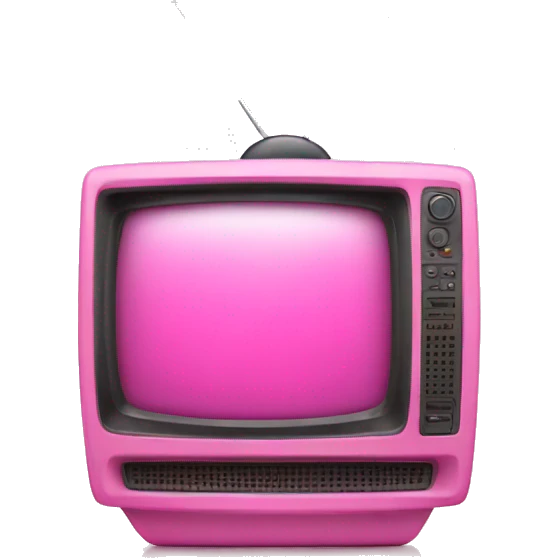 Pink tv emoji