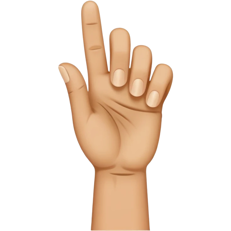 Two finger wave emoji