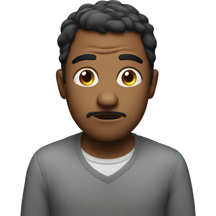 confused but judging  emoji