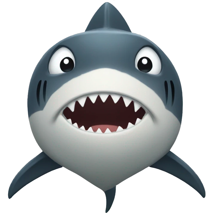 pleading shark emoji