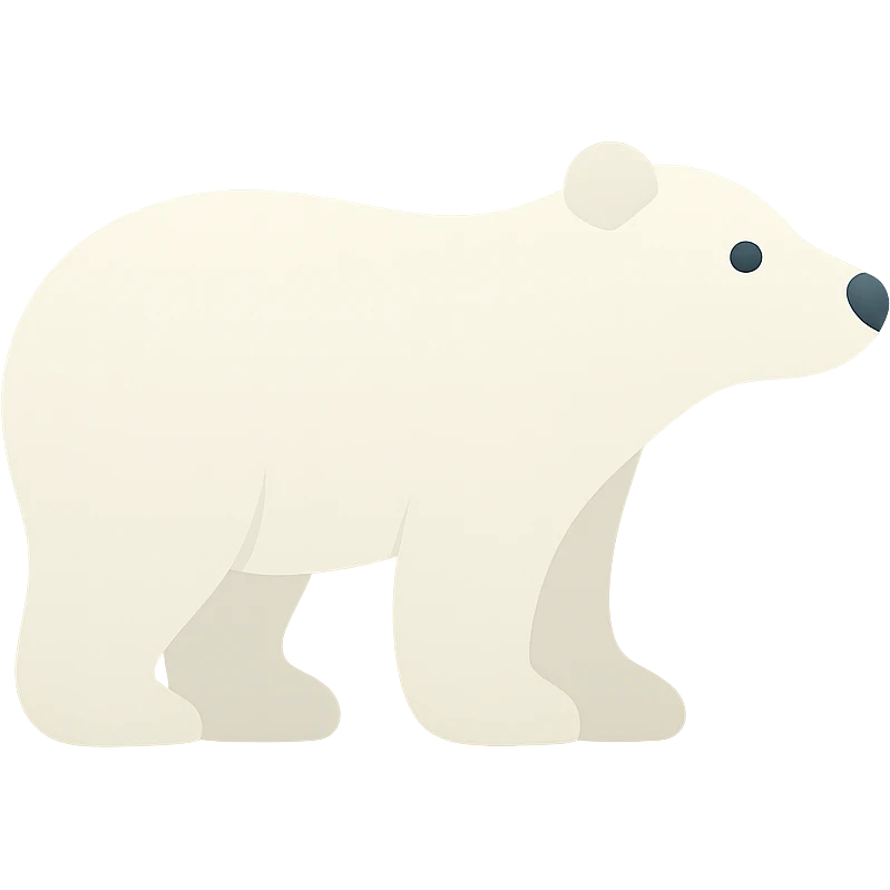 Polar bear emoji