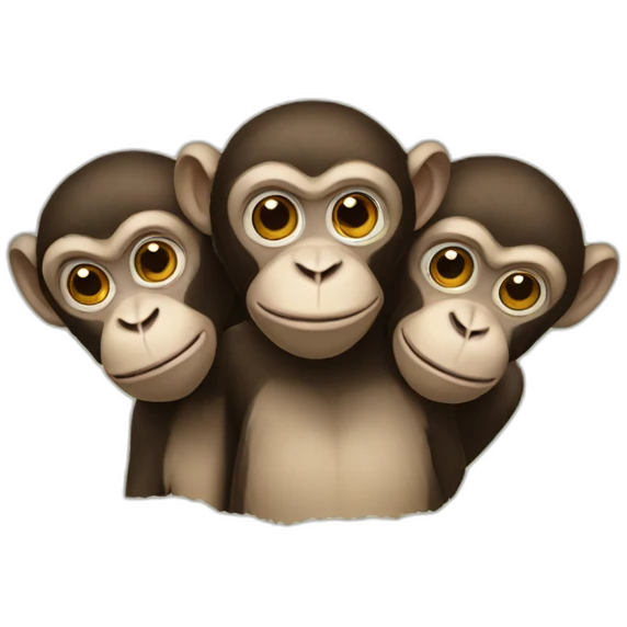 three-headed-monkey emoji