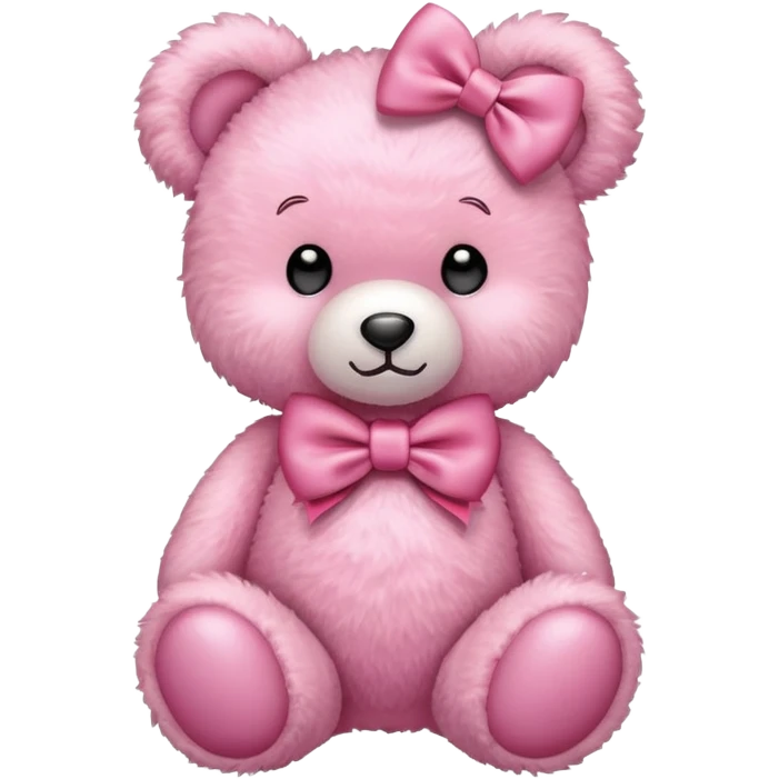 pink bear with a bow emoji