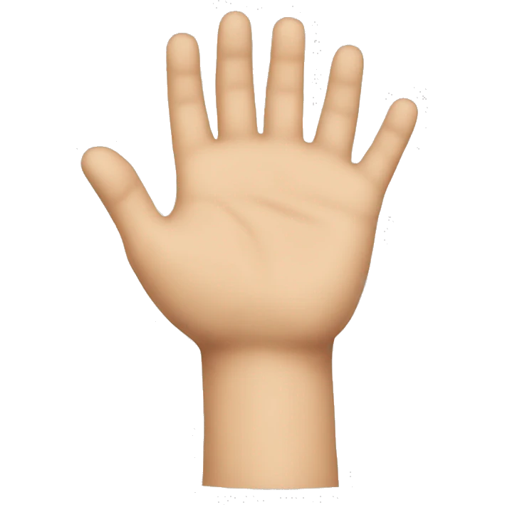 Una mano emoji